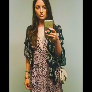 Dusty Rose Leopard Dress from exclusive boutique